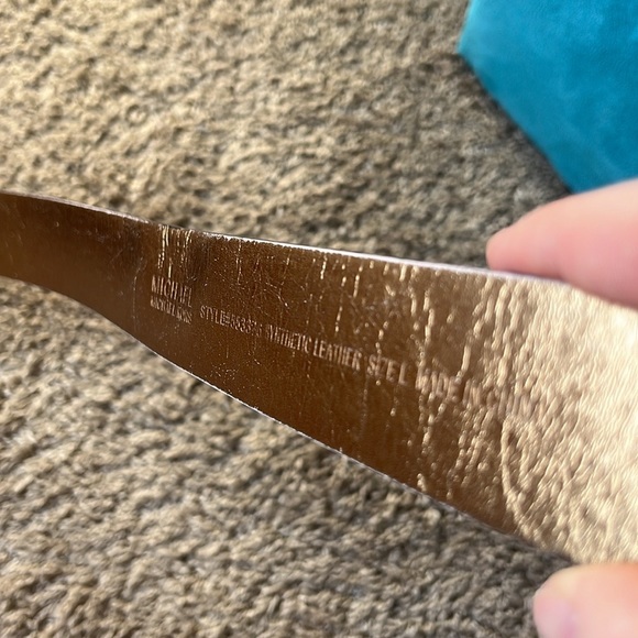 Michael Kors Brown logo patterned belt Size L - Picture 4 of 7